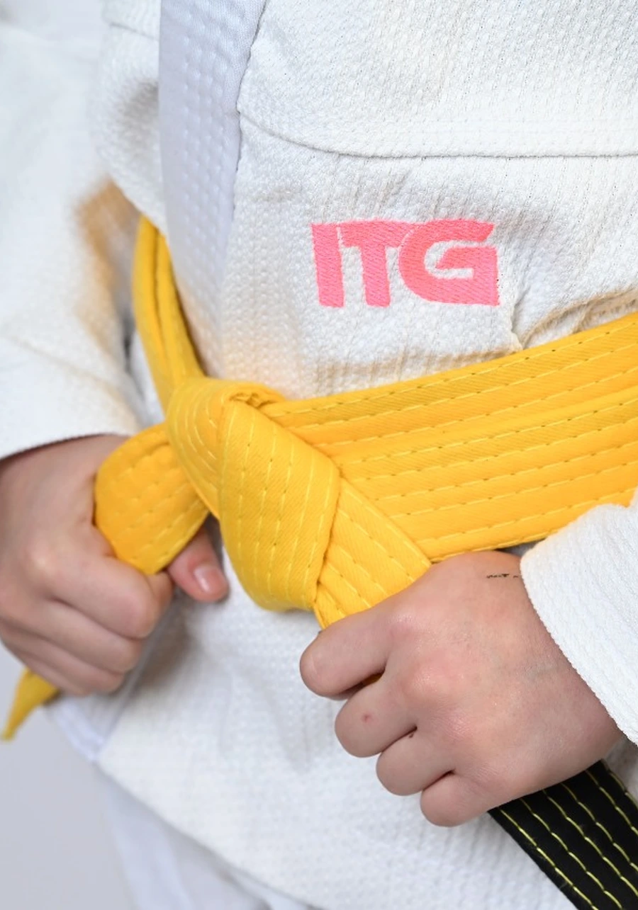 Kimono Infantil In The Guard Pink NEW Branco