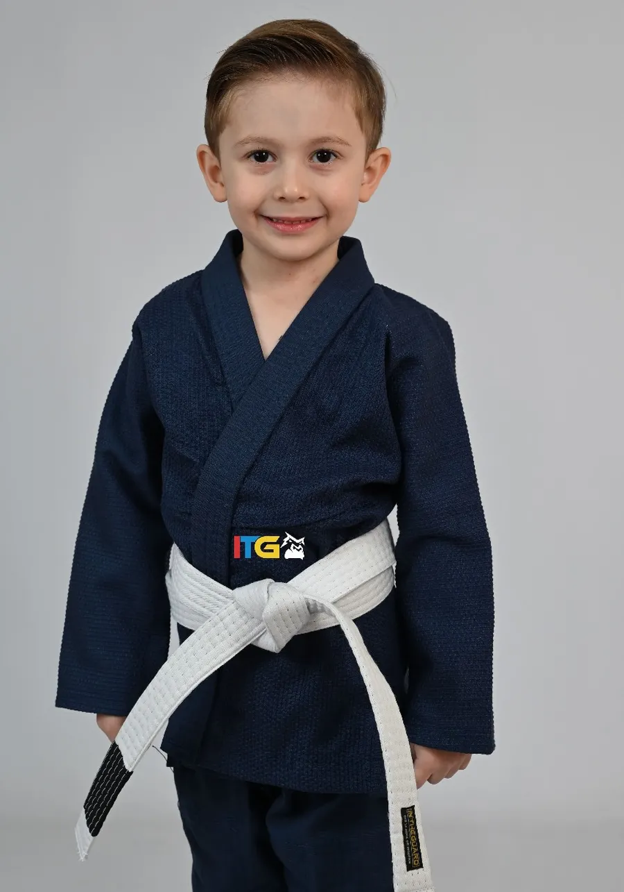 Kimono MIRIM 4 e 5 anos. Marinho INFANTIL:TAMANHO 6