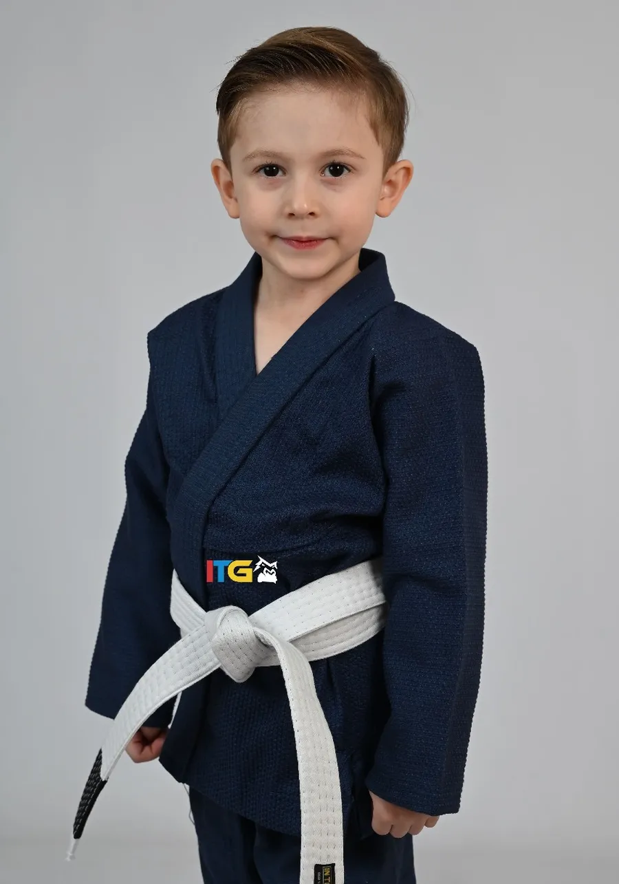 Kimono MIRIM 4 e 5 anos. Marinho INFANTIL:TAMANHO 6