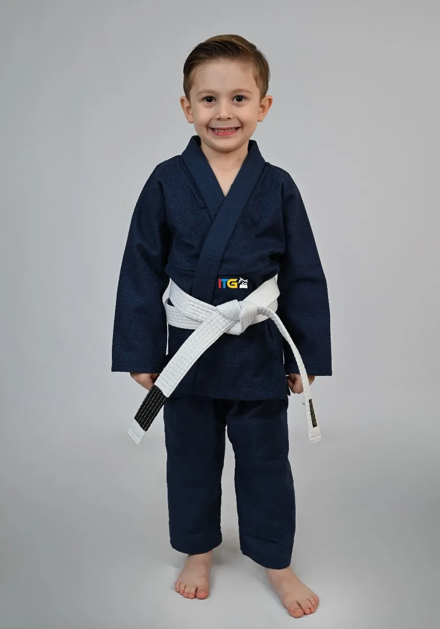 Kimono MIRIM 4 e 5 anos. Marinho INFANTIL:TAMANHO 6