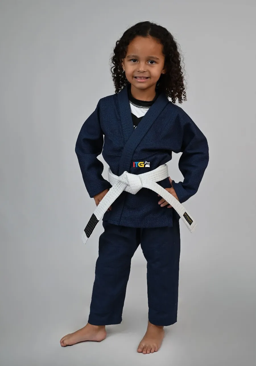Kimono MIRIM 4 e 5 anos. Marinho INFANTIL:TAMANHO 6