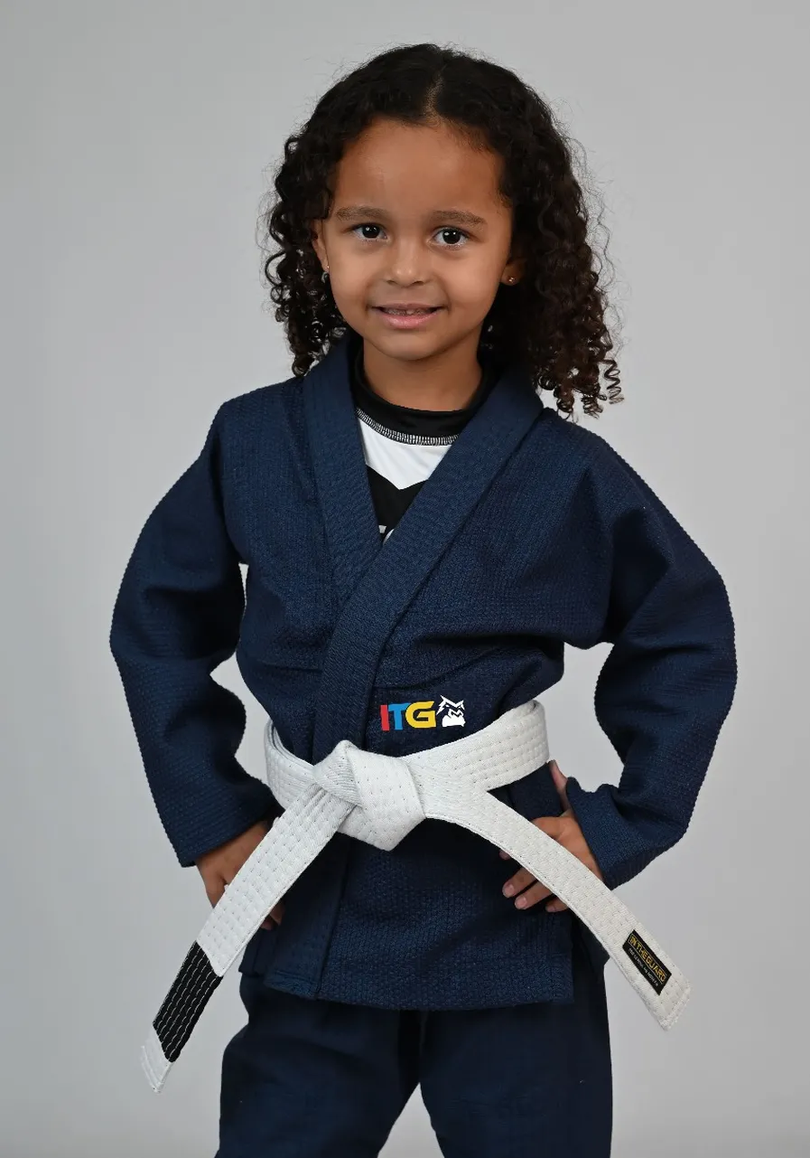 Kimono MIRIM, 4 e 5 anos. Marinho INFANTIL:TAMANHO 6