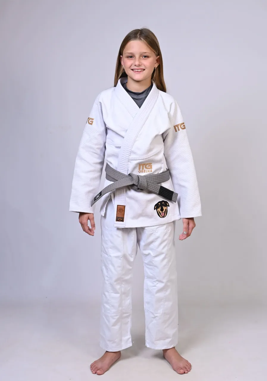 Kimono Infantil ITG ORELHA Branco