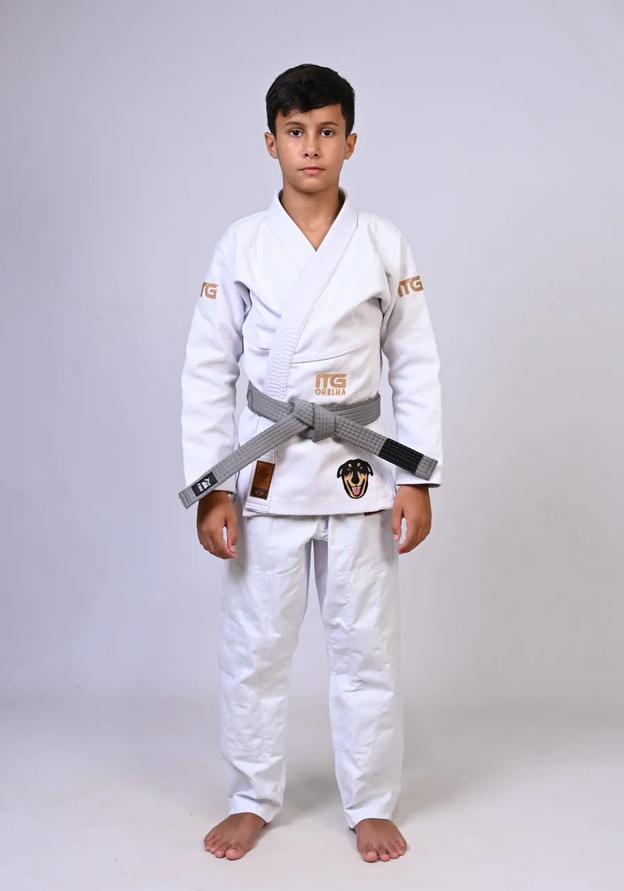 Kimono Infantil ITG ORELHA Branco