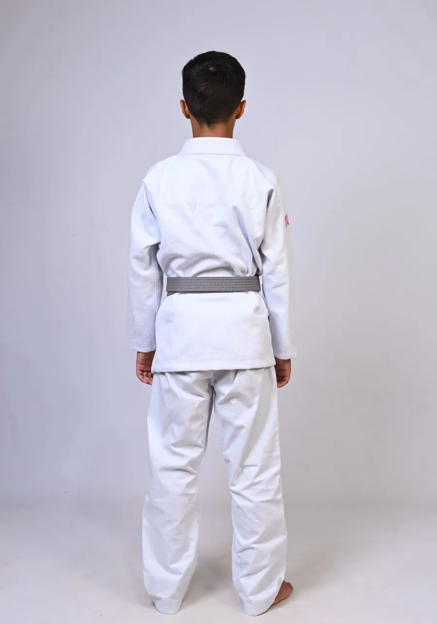 Kimono Infantil ITG Amazônia Boto Rosa Branco