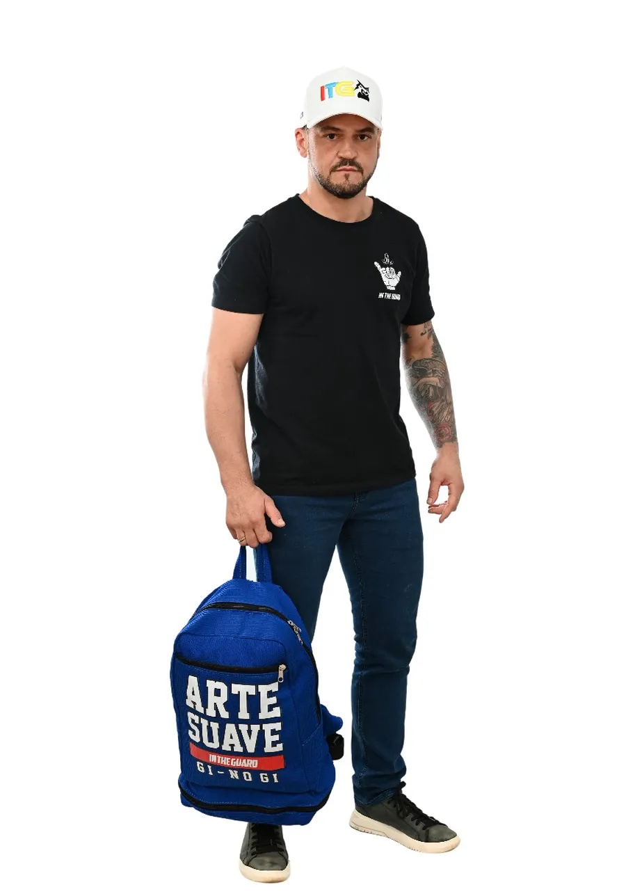 Mochila Arte Suave Azul