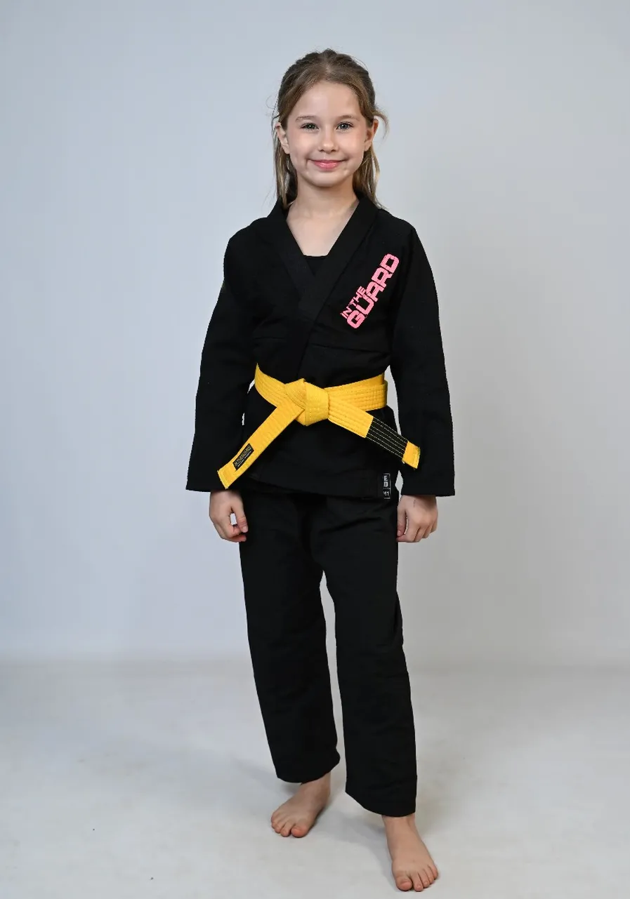 Kimono Infantil In The Guard Girls Preto