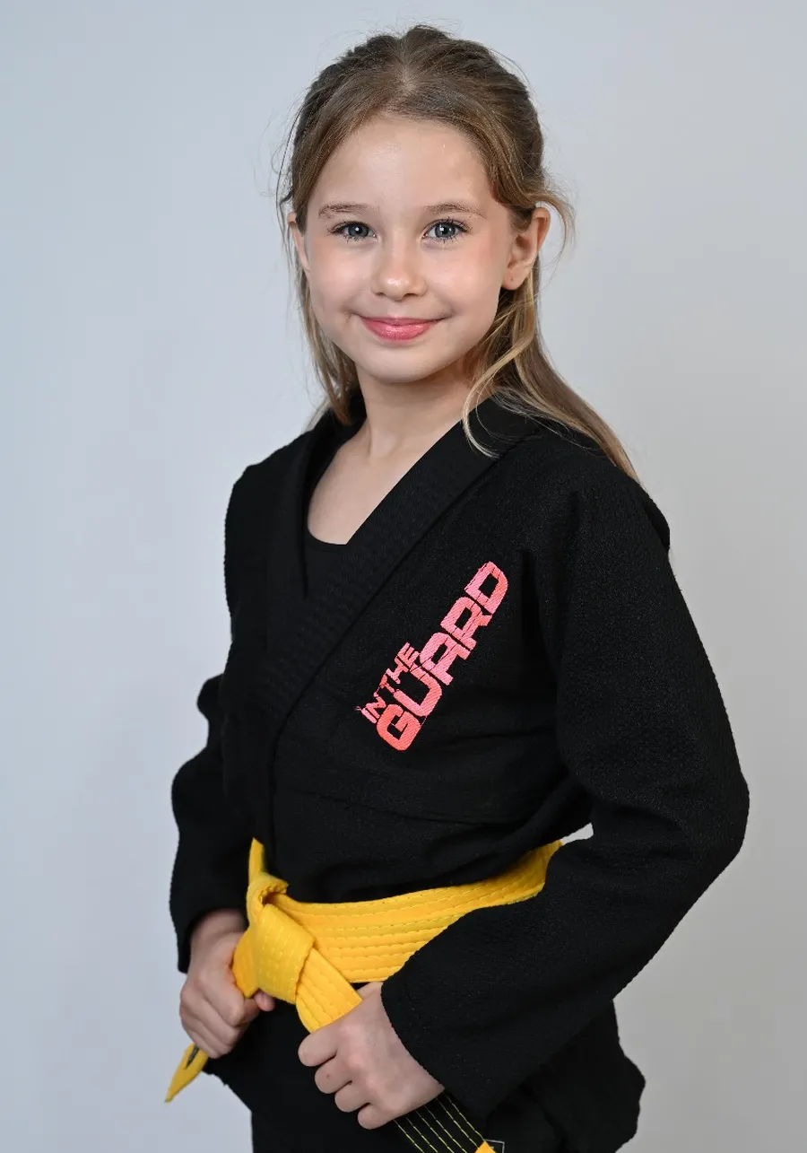 Kimono Infantil In The Guard Girls Preto