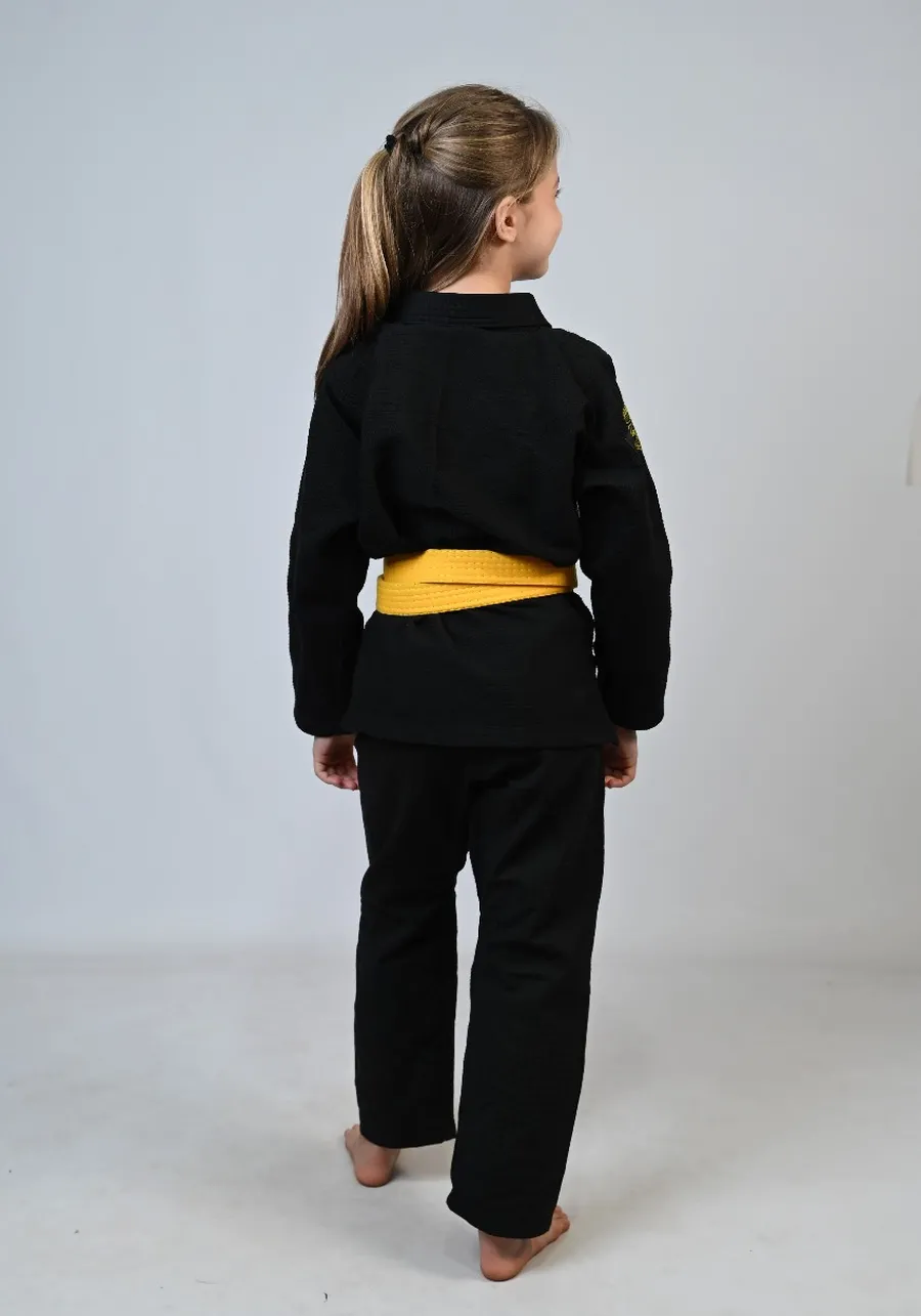 Kimono Infantil In The Guard Girls Preto