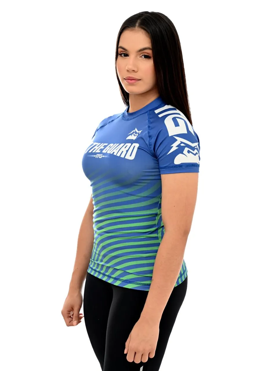 Rash Guard Feminina Brasil Azul