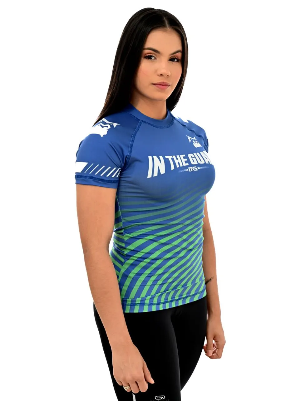 Rash Guard Feminina Brasil Azul