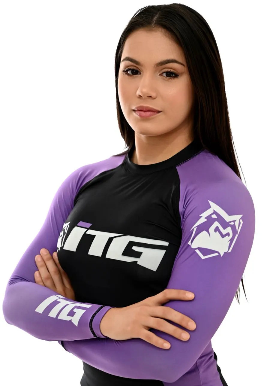 Rash Guards Feminina ITG Manga Longa Roxa