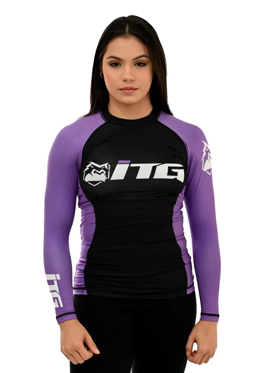 Rash Guards Feminina, ITG Manga Longa Roxa