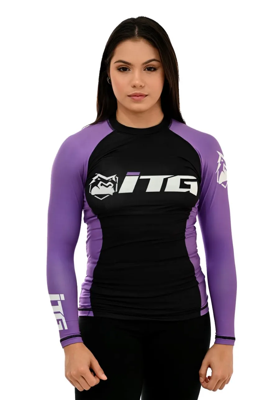 Rash Guards Feminina ITG Manga Longa Roxa