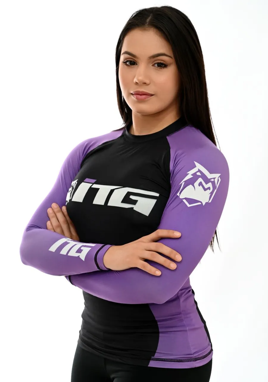 Rash Guards Feminina ITG Manga Longa Roxa