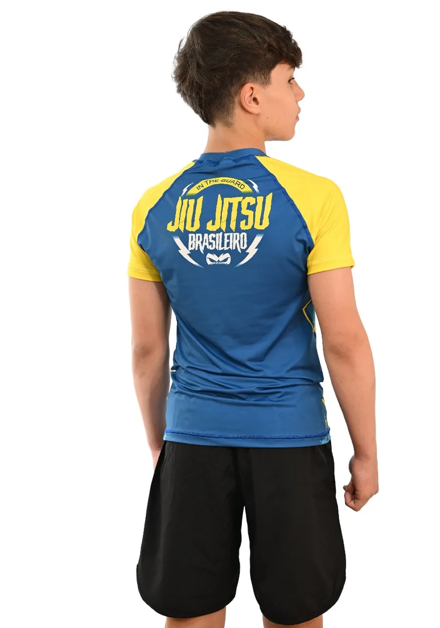 Rash Guard Infantil Brasil Azul