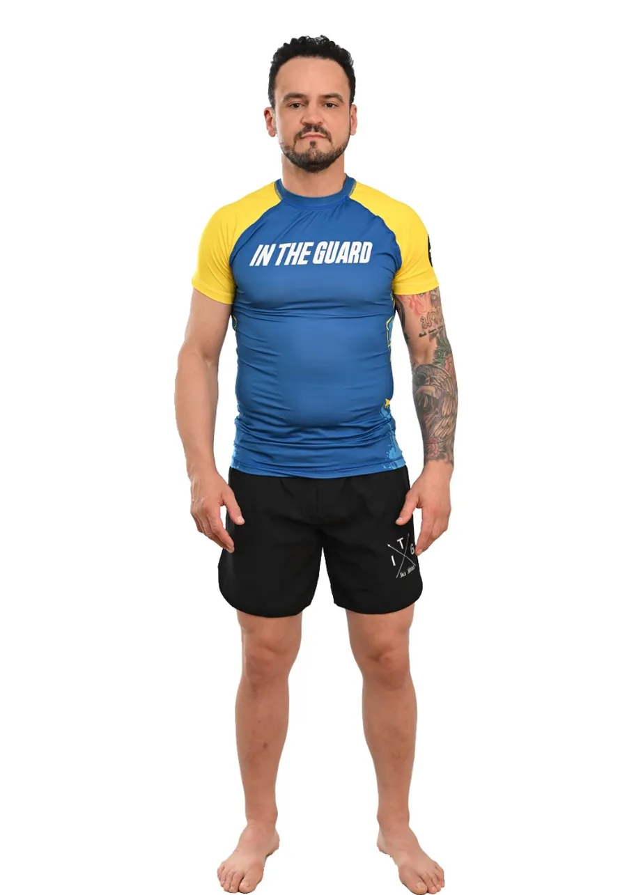 Rash Guard Masculina Brasil Azul