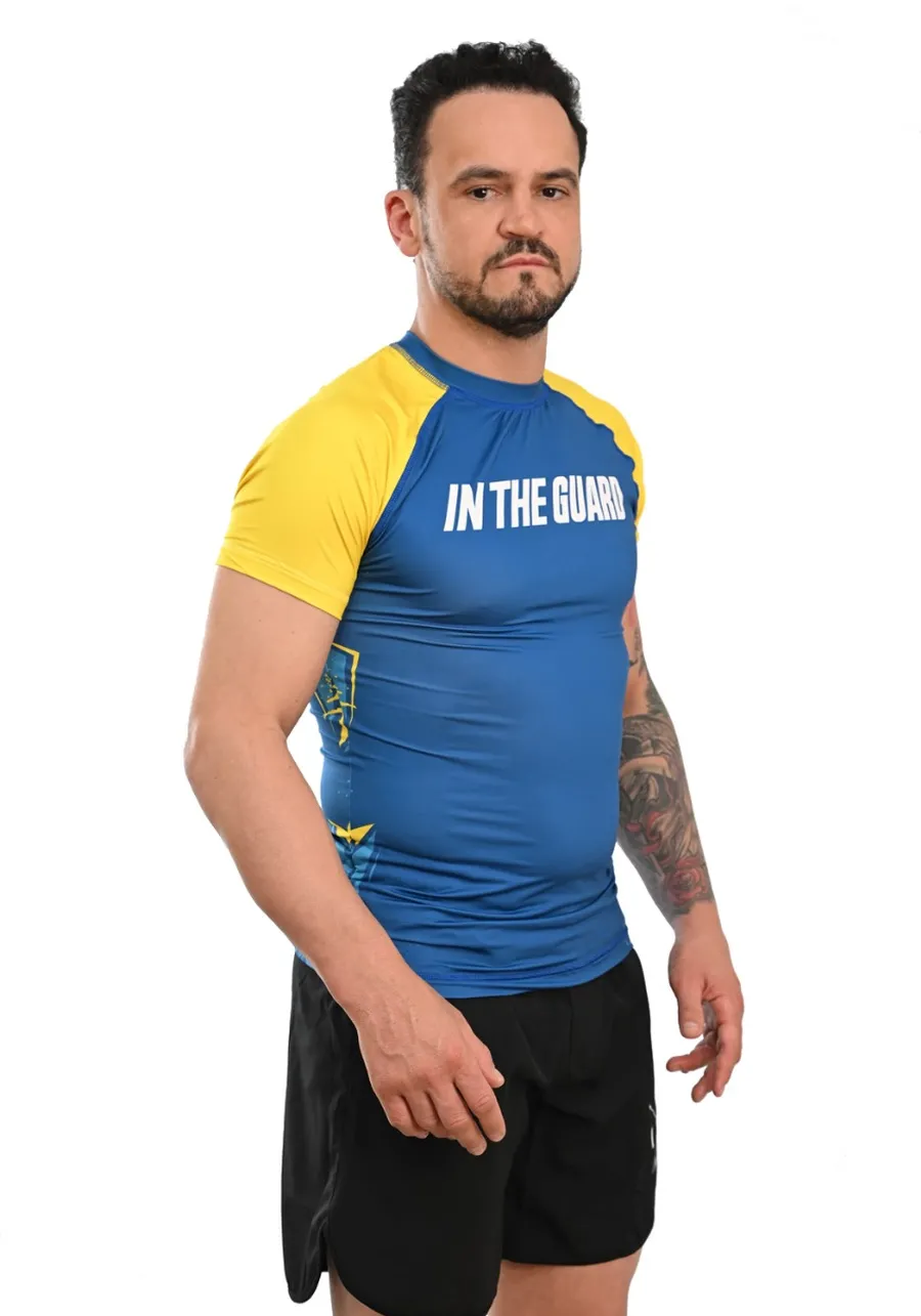 Rash Guard Masculina Brasil Azul