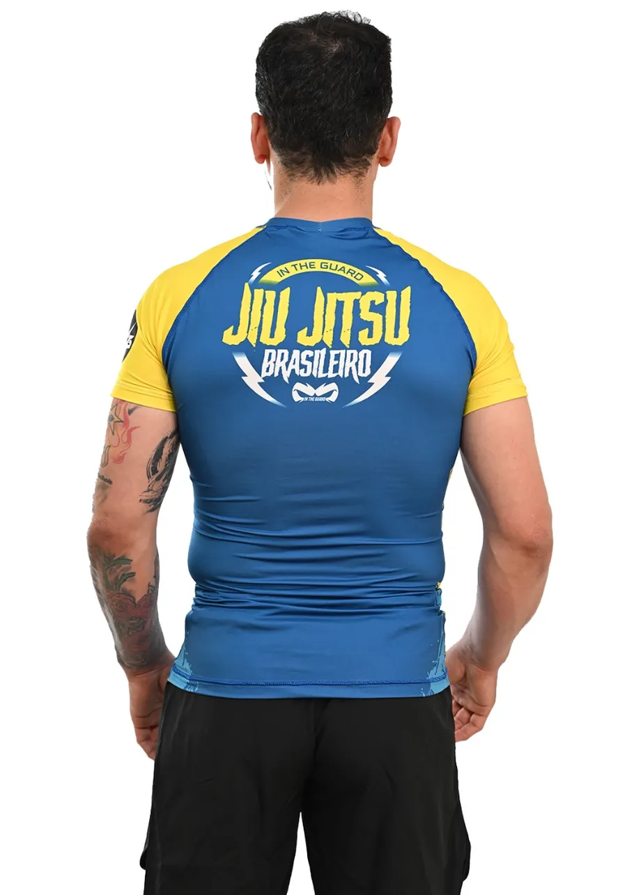 Rash Guard Masculina Brasil Azul