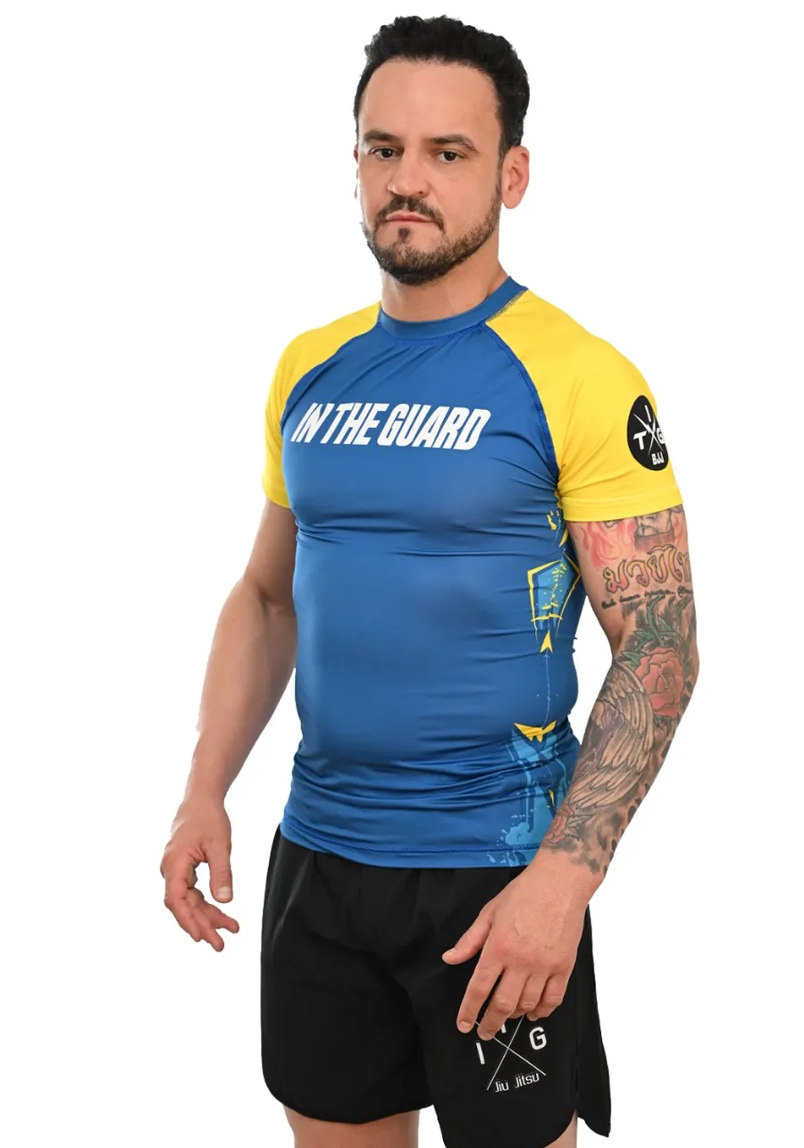 Rash Guard Masculina Brasil Azul