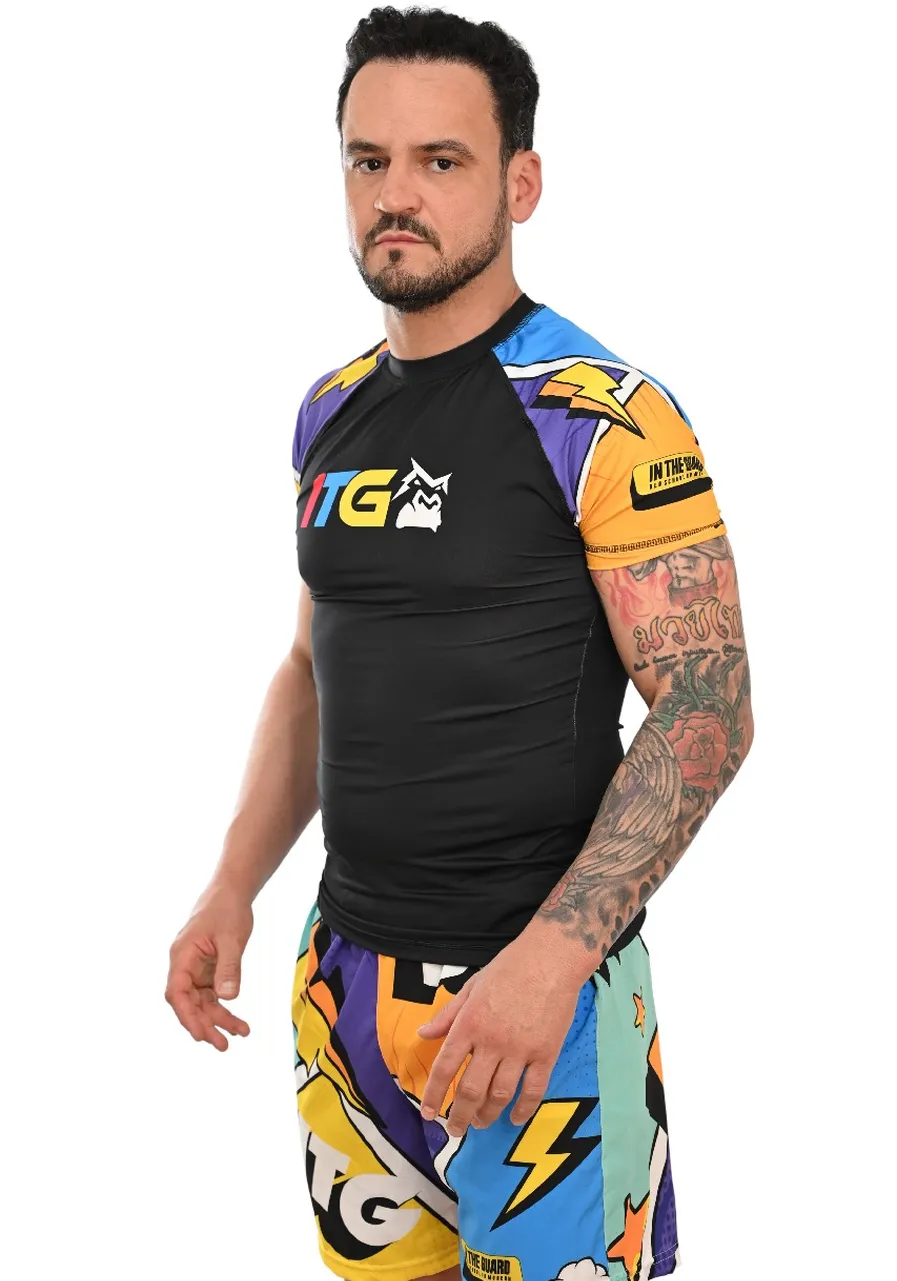 Rash Guard Masculina Colors Preta