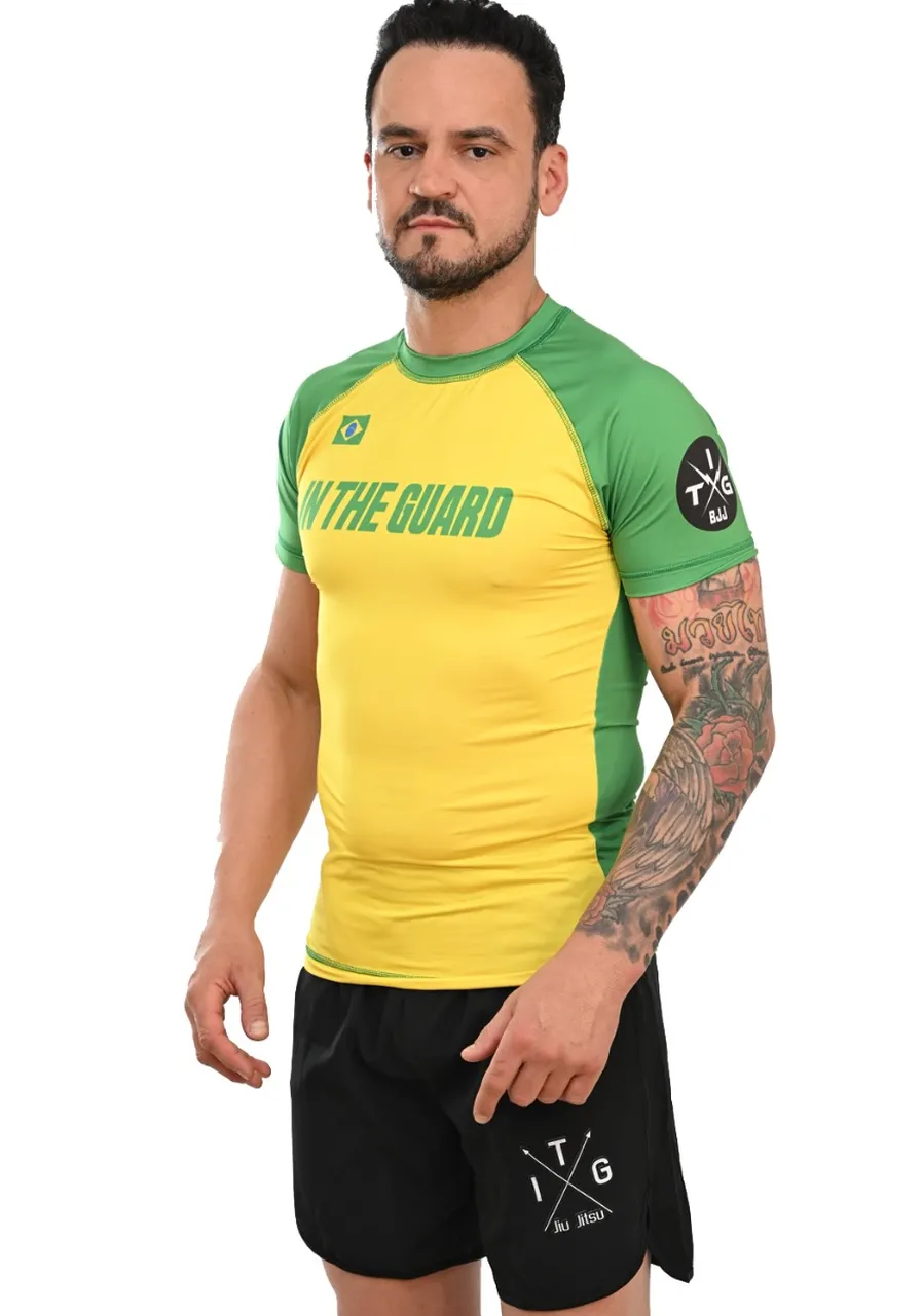 Rash Guard Masculina Seleção Amarelo