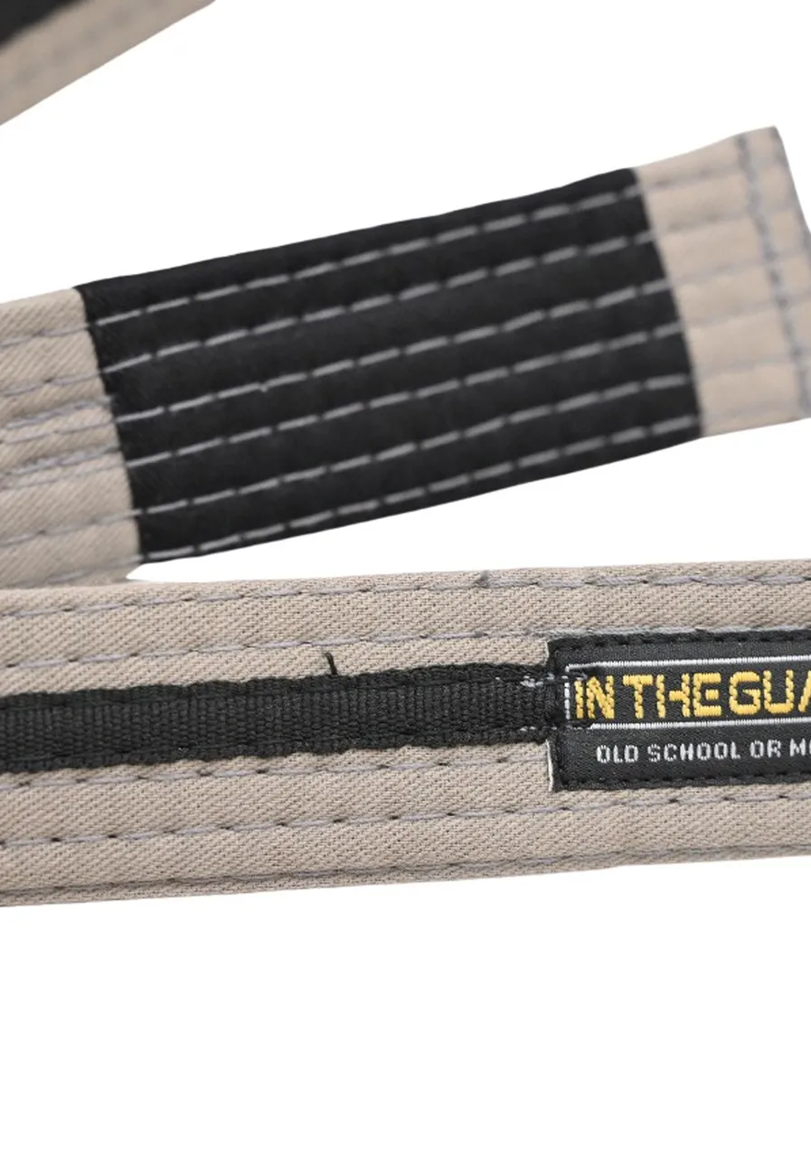Faixa Jiu Jitsu Infantil Cinza com Listra Preta