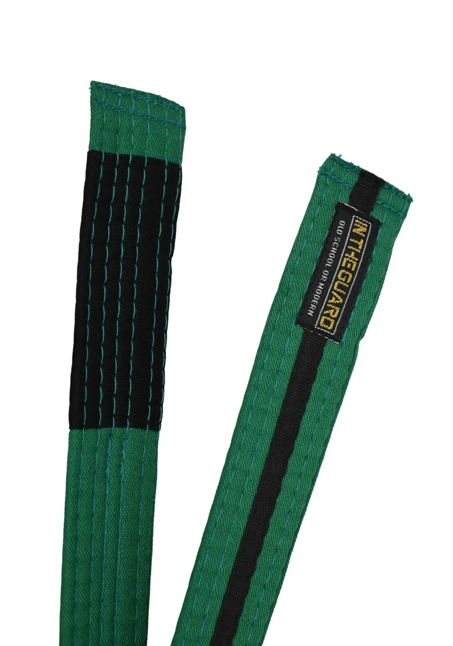 Faixa Jiu Jitsu Infantil Verde com Listra Preta