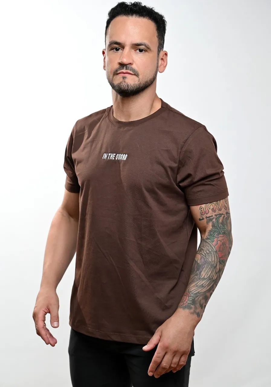Camiseta Masculina Classic Marrom Jiu-Jitsu