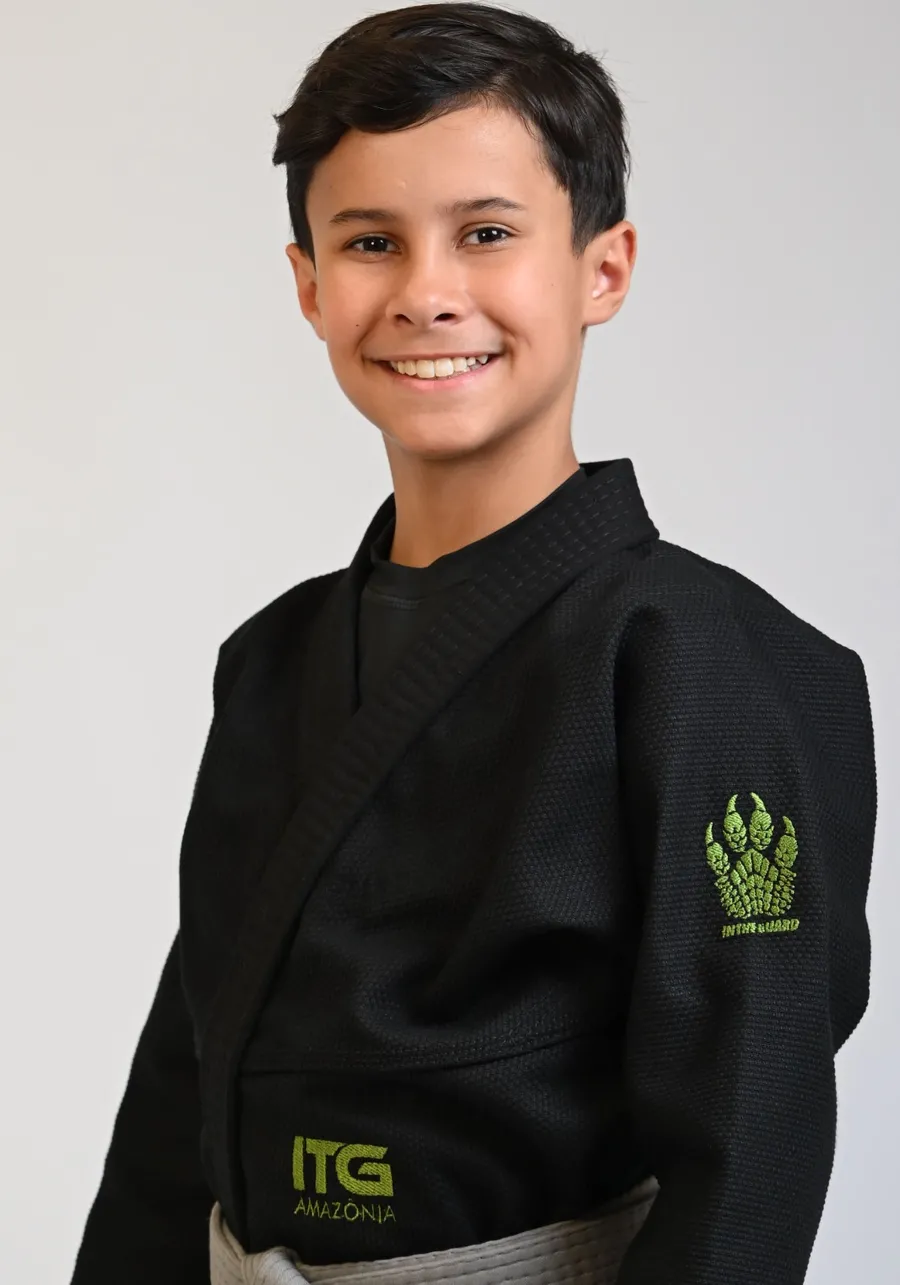 Kimono Infantil ITG Amazônia Jacaré Preto