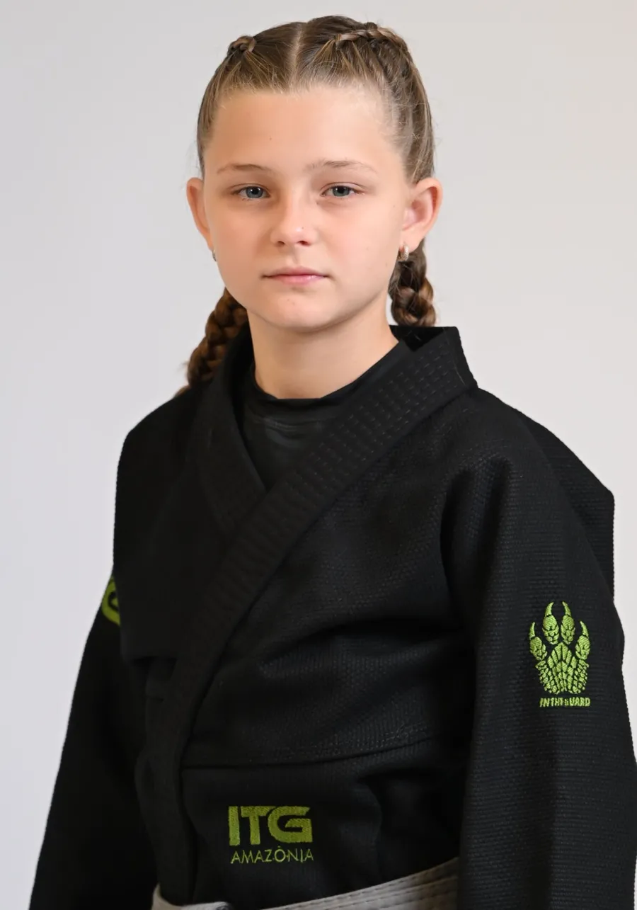 Kimono Infantil ITG Amazônia Jacaré Preto