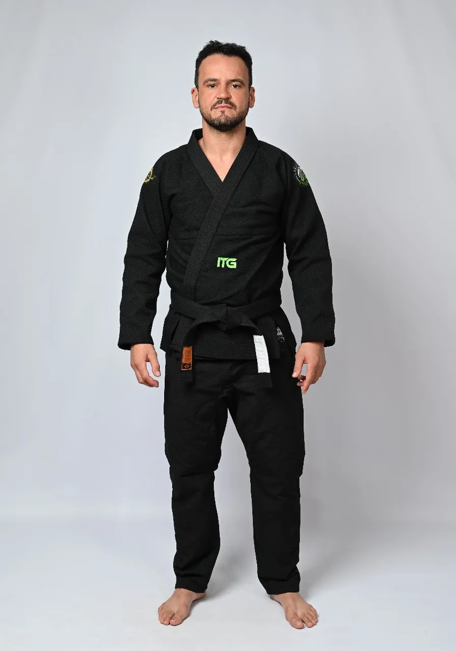 Kimono In The Guard Jiu-Jitsu Green Preto