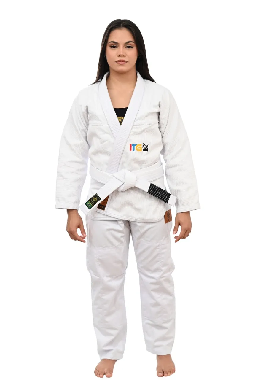 Kimono Feminino In The Guard Pró Colors Branco 