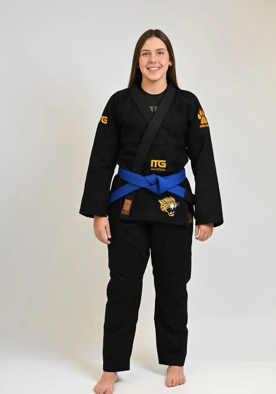 Kimono Feminino In The Guard Amazônia Jaguar Preto