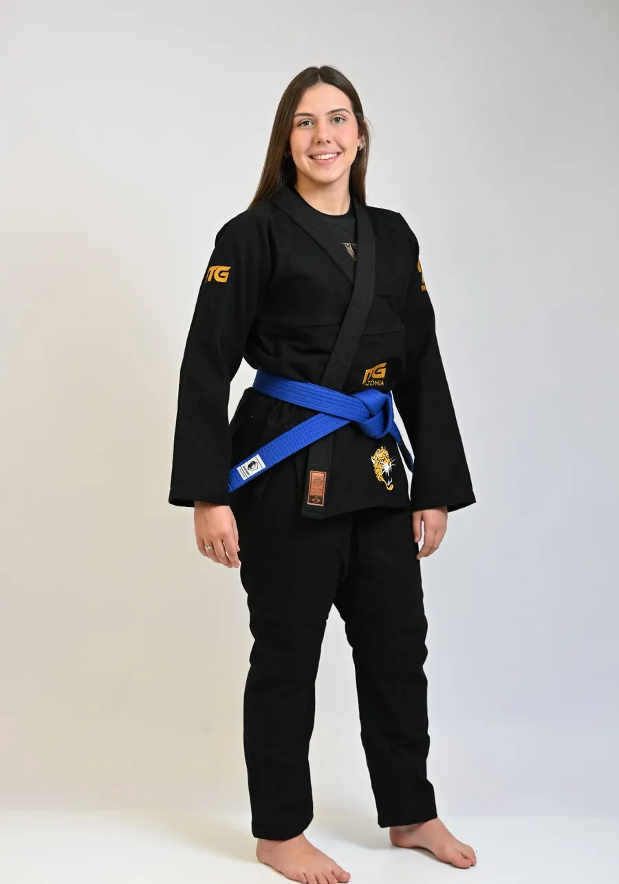 Kimono Feminino In The Guard Amazonia Jaguar Preto