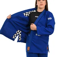 Kimono Feminino In The Guard Xadrez Pro Azul - imagem 12