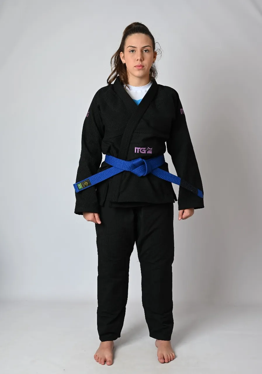 Kimono Feminino In The Guard Purple Preto