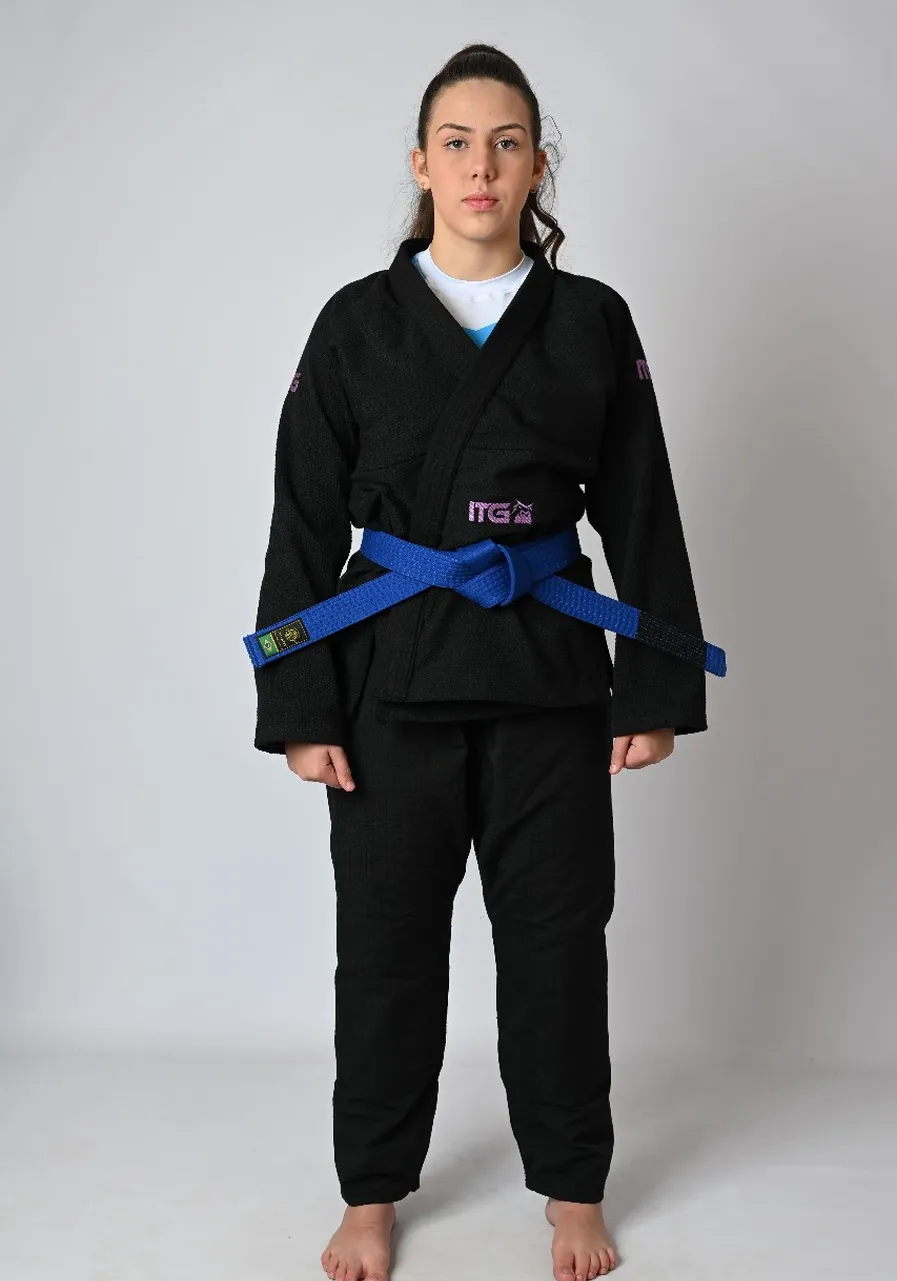 Kimono Feminino In The Guard Purple Preto