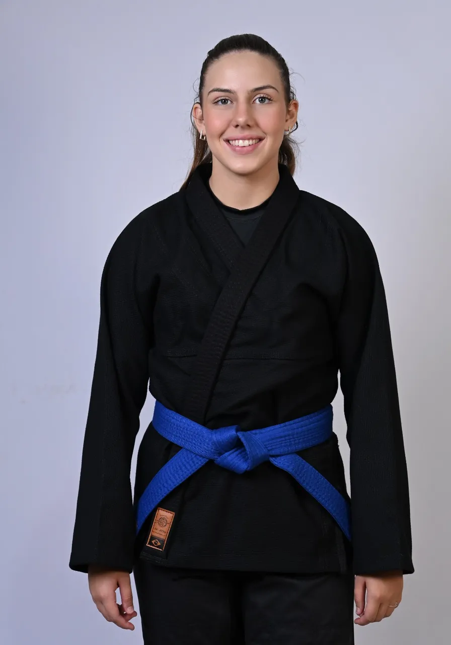 Kimono Feminino In The Guard Jiu-Jitsu Liso PRÓ PRETO