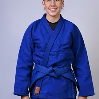 Kimono Feminino In The Guard Jiu-Jitsu Liso PRÓ Azul - imagem 2