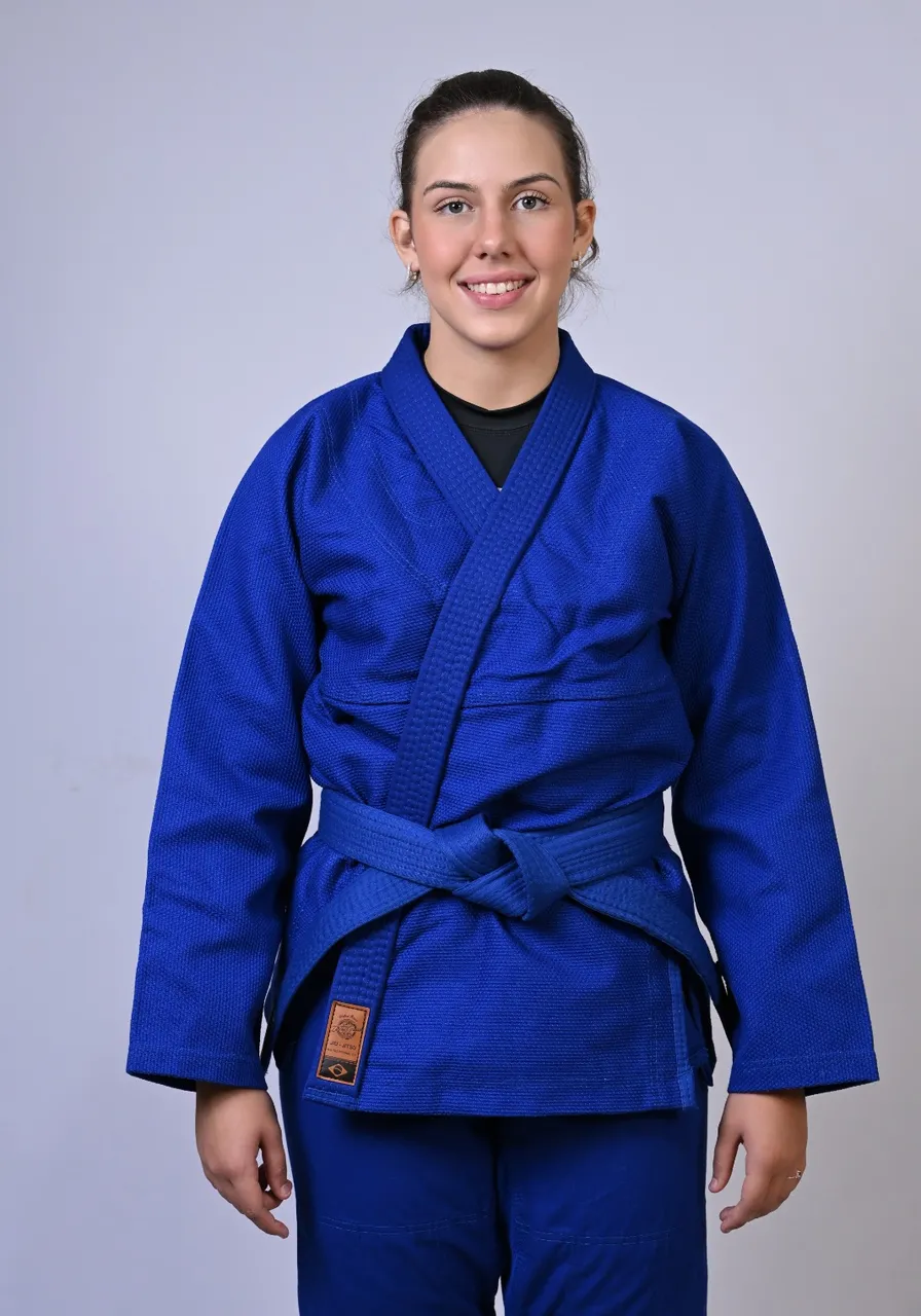 Kimono Feminino In The Guard Jiu-Jitsu Liso PRÓ Azul