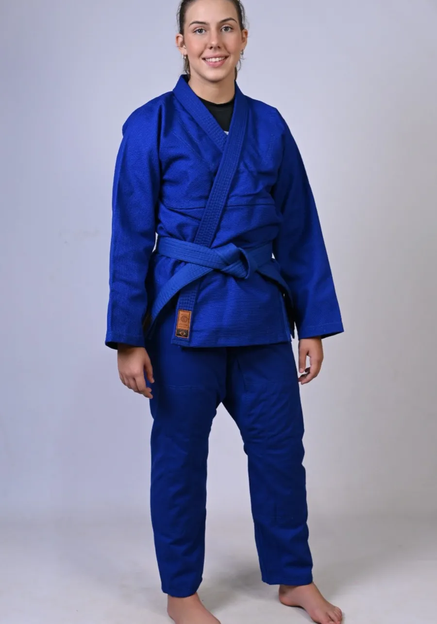 Kimono Feminino In The Guard Jiu-Jitsu Liso PRÓ Azul
