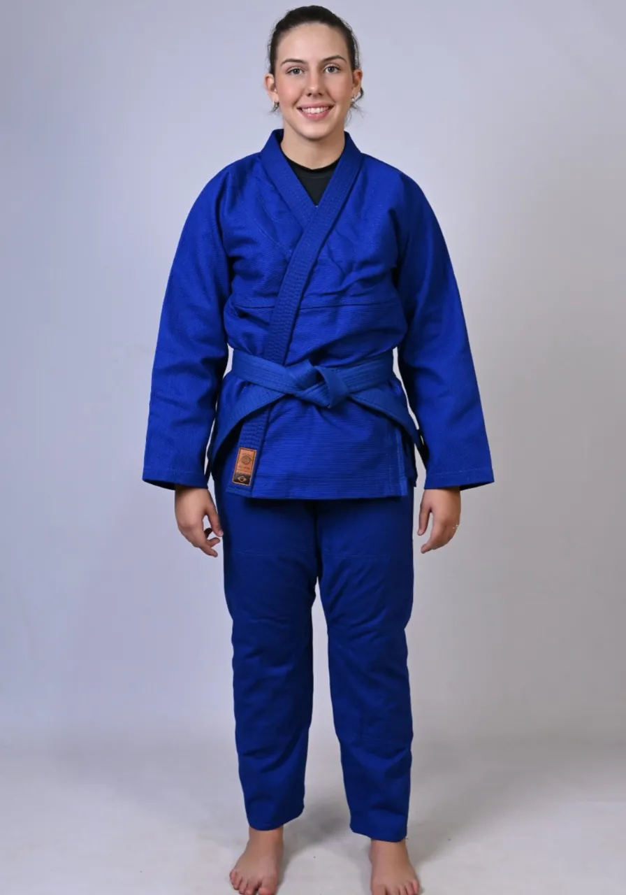 Kimono Feminino In The Guard Jiu-Jitsu Liso PRÓ Azul