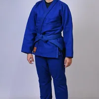 Kimono Feminino In The Guard Jiu-Jitsu Liso PRÓ Azul - imagem 3