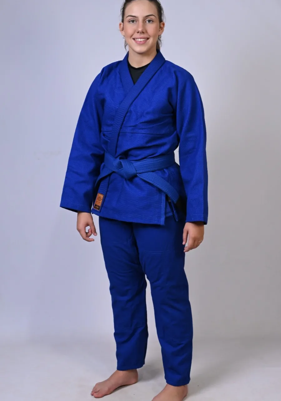 Kimono Feminino In The Guard Jiu-Jitsu Liso PRÓ Azul