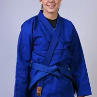 Kimono Feminino In The Guard Jiu-Jitsu Liso PRÓ Azul - imagem 6