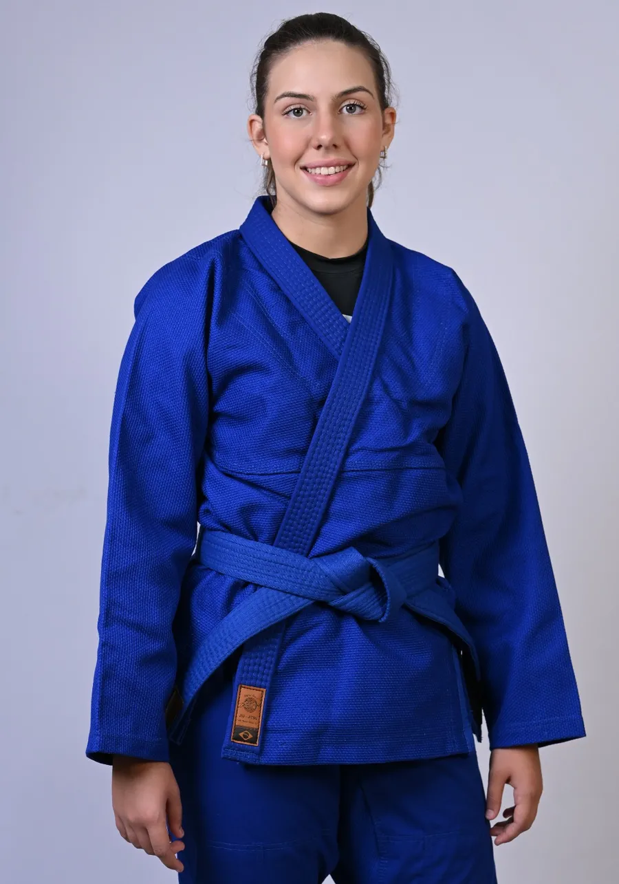 Kimono Feminino In The Guard Jiu-Jitsu Liso PRÓ Azul