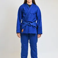 Kimono Feminino In The Guard Jiu-Jitsu Liso PRÓ Azul - imagem 1