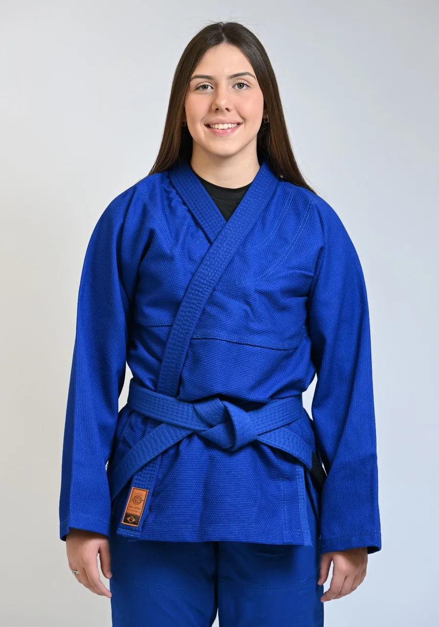 Kimono Feminino In The Guard Jiu-Jitsu Liso PRÓ Azul