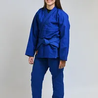 Kimono Feminino In The Guard Jiu-Jitsu Liso PRÓ Azul - imagem 4